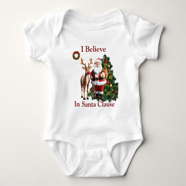 Babytop Santa Clause Baby Strampler (Vorderseite)