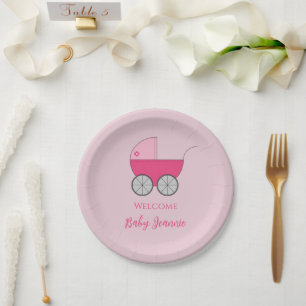Babytragen Dusche Party Papierdruckpapier Teller
