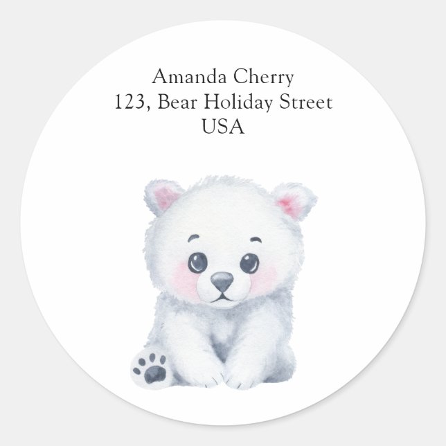 Babytragen Polar - Versandmarke Runder Aufkleber (Vorderseite)