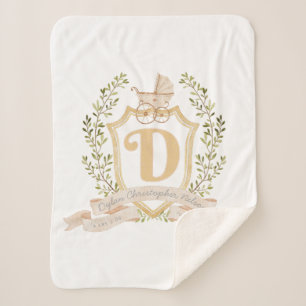 Babytragetasche Monogram "D" Kinderzimmer Throw Ki Sherpadecke