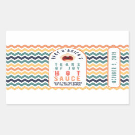 Babytränke aus Joy Hot Sauce Labels | 5 oz Flasche Rechteckiger Aufkleber