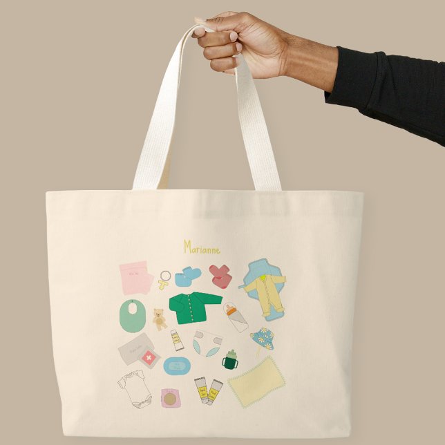 Babytuch für Ihre Taschentasche Jumbo Stoffbeutel (Baby Stuff Large Tote)