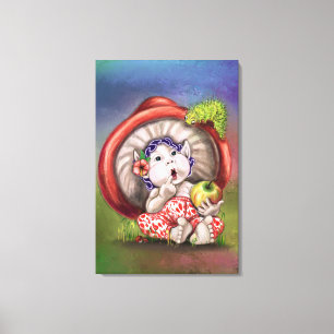 Babyuschraum und Raupe Leinwand drucken
