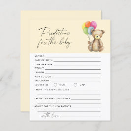 Babyvoraussagen und Ratschläge Bärenspiel