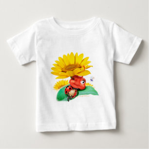 Babywachsen Sleepy kleine Ladybug Baby T-shirt