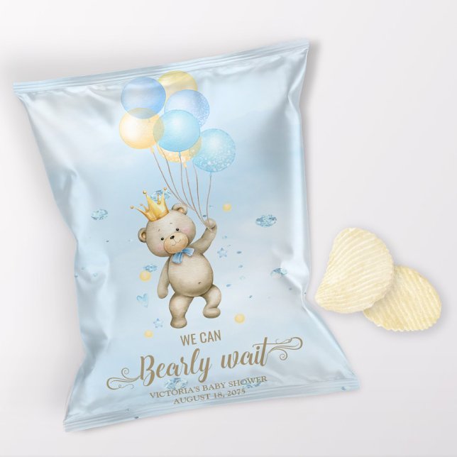 Babywanne mit Baby-Dusche Chip Beutel Wrapper Flyer (1 ounce snack bag wrapper flyer. )