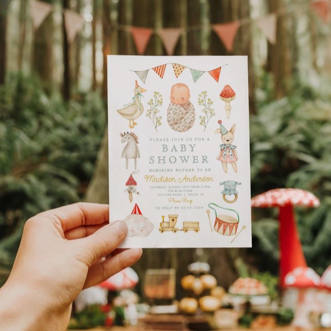 Babywäsche Esentials Babydusche Einladung (Von Creator hochgeladen)