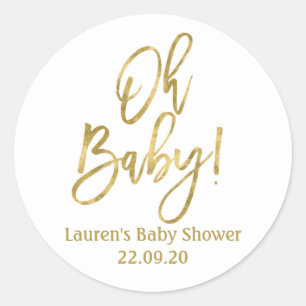 Babywinddusche Runder Aufkleber