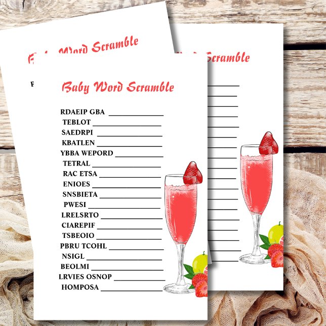 Babywortlösung Brunch Bubbly Baby Dusche Thema (Von Creator hochgeladen)