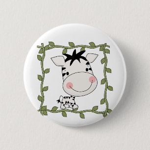 Babyzebra-T-Shirts und Geschenke Button