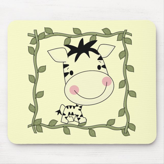 Babyzebra-T-Shirts und Geschenke Mousepad (Vorne)