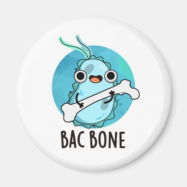 Bac Bone Funny Bacteria Pub Magnet (Vorne)