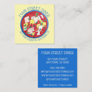 Bacalao Puerto Rico Küche Salatfisch Kabeljau Stew Quadratische Visitenkarte