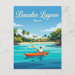 Bacalar-Lagune Mexiko Postkarte