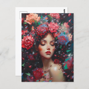 Baccara-Rose Postkarte