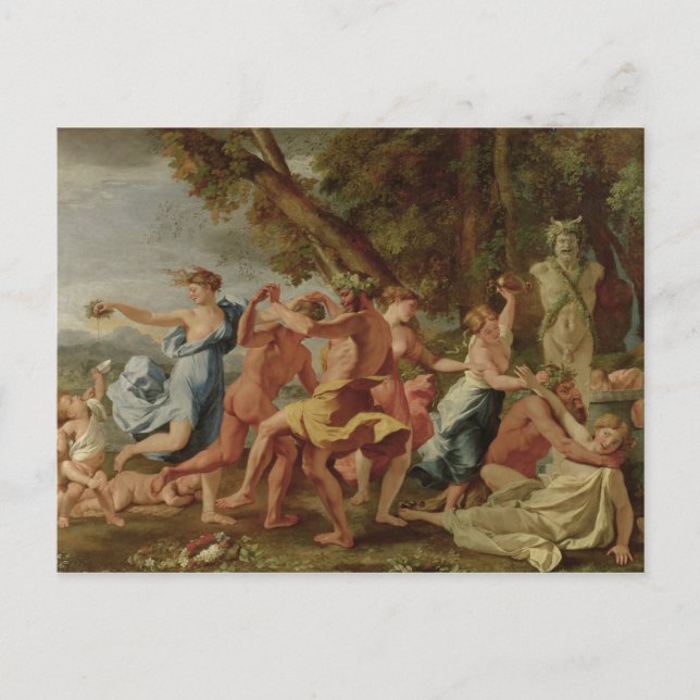 Bacchanal before a Herm, c.1634 Postkarte (Vorderseite)