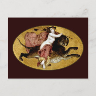 Bacchante auf einem Panther Postkarte