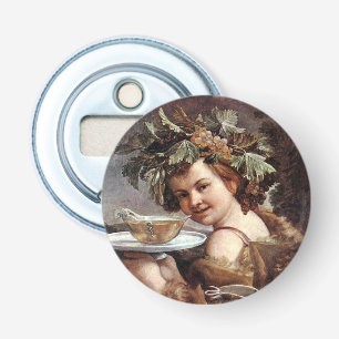 BACCHUS, GRAPEN UND WEISSER WEIN FLASCHENÖFFNER