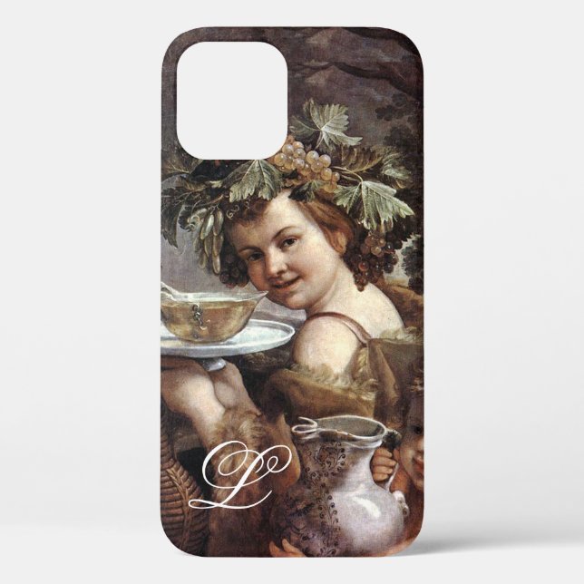 BACCHUS MIT GRABEN UND WEINMONOGRAMM Case-Mate iPhone HÜLLE (Rückseite)