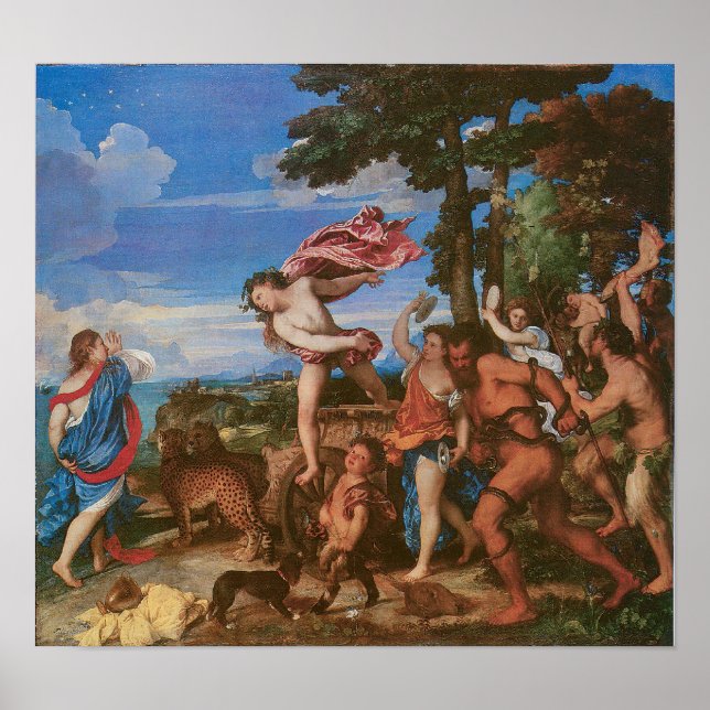 Bacchus und Ariadne c, 1523 Poster (Vorne)