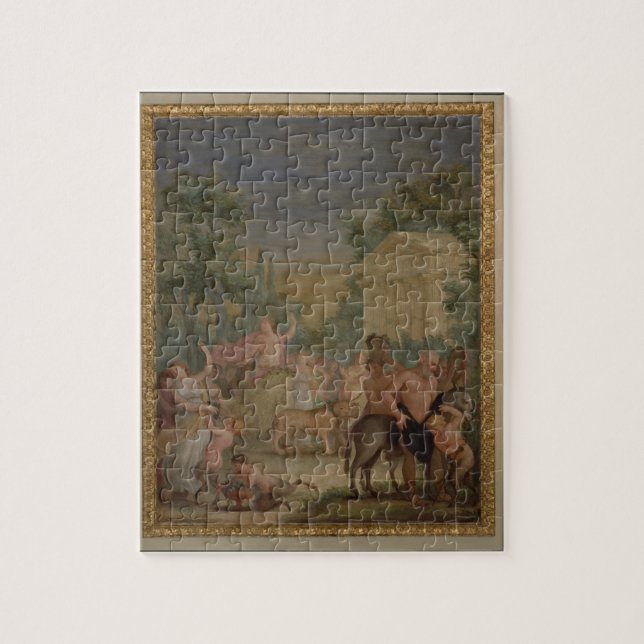 Bacchus und Ariadne (Öl auf Leinwand) 2 Puzzle (Vertikal)