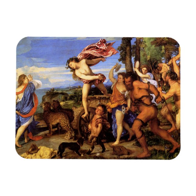 Bacchus und Ariadne von Tizian Magnet (Horizontal)