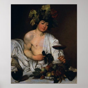 Bacchus von Caravaggio - Poster