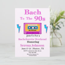 Bach bis zum 90er Cassette Tape Bachelorette Woche
