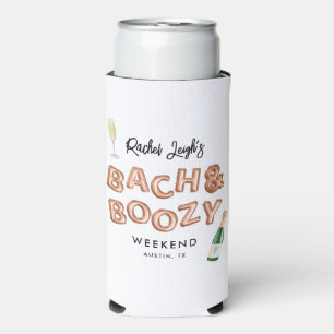 Bach & Boozy Rose Gold Bachelorette Wochenende Selters Dosenkühler