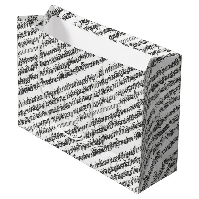 Bach Cello-Reihen-Musik-Manuskript Große Geschenktüte