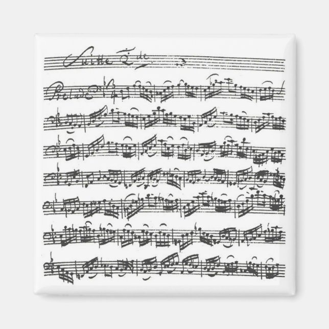 Bach Cello Suite Magnet (Vorne)