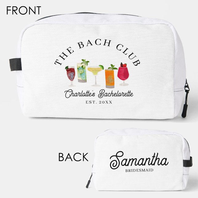 Bach Club Bachelorette Bridesmaid-Geschenk Waschbeutel (The Bach Club Bachelorette Bridesmaid Gift Dopp Kit)
