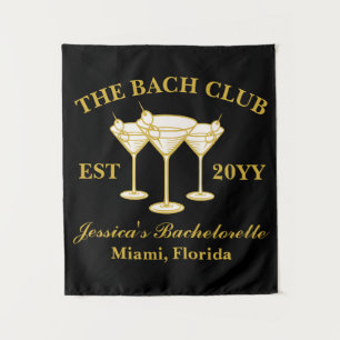 Bach Club Luxury Bachelorette Trip Foto Stand Wandteppich