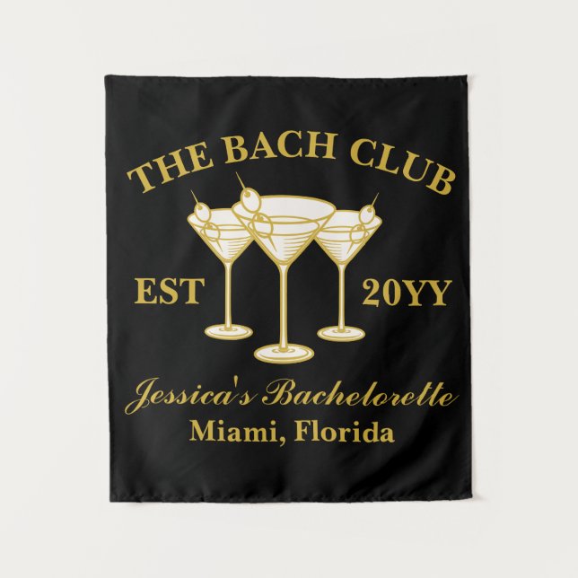 Bach Club Luxury Bachelorette Trip Foto Stand Wandteppich (Vorderseite)