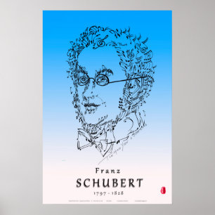 Bach: Das Musikposter ins Gesicht sehen Poster
