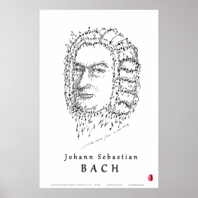 Bach Face the Music Poster (Vorne)