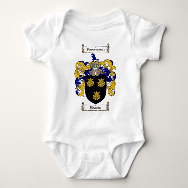 BACH-FAMILIENWAPPEN - BACH-WAPPEN BABY STRAMPLER (Vorderseite)