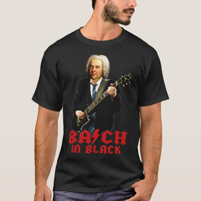 Bach In Black T Shirt  AC DC Style620png620 (Vorderseite)