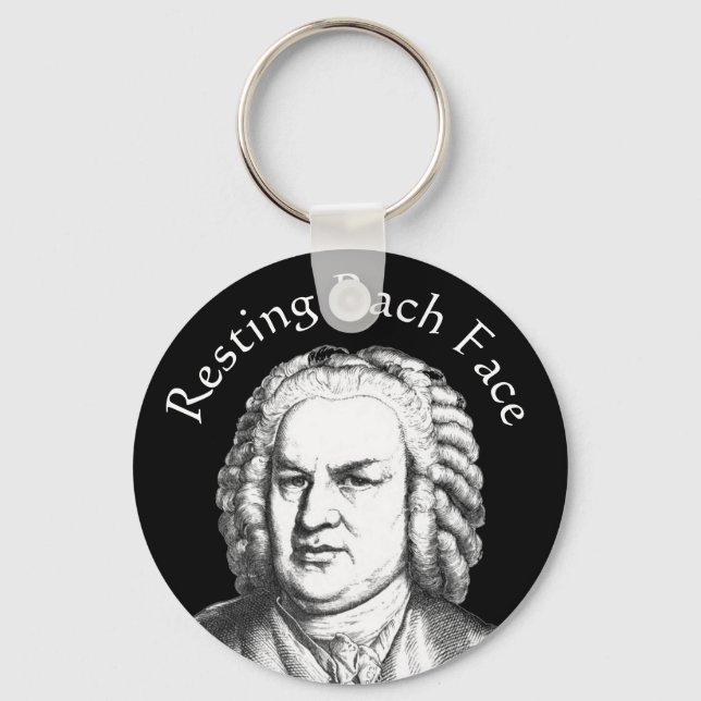 Bach-Klassiker-Komposer Schlüsselanhänger (Vorderseite)