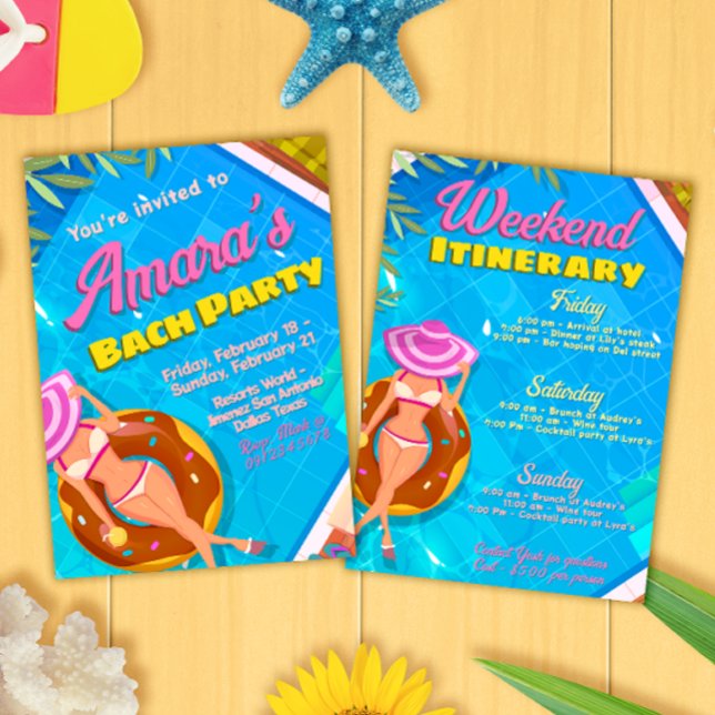 Bach Party Einladung - Wochenendreise (Von Creator hochgeladen)