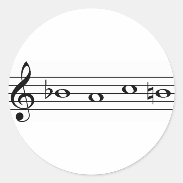 Bach Runder Aufkleber (Vorderseite)