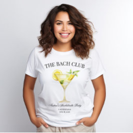 Bach Social Club Lemon Cocktail Bachelorette T-Shirt