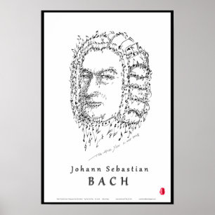 Bach stellen die Musik gegenüber Poster
