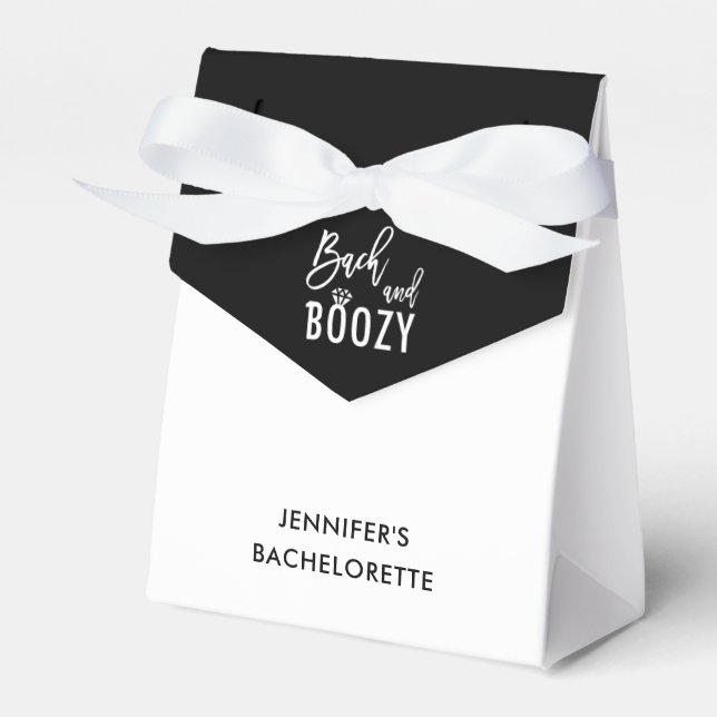 Bach und Bachelorette Brautparty Geschenkschachtel (Vorderseite)