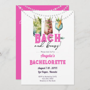 Bach und Boozy Bachelorette Party Einladung