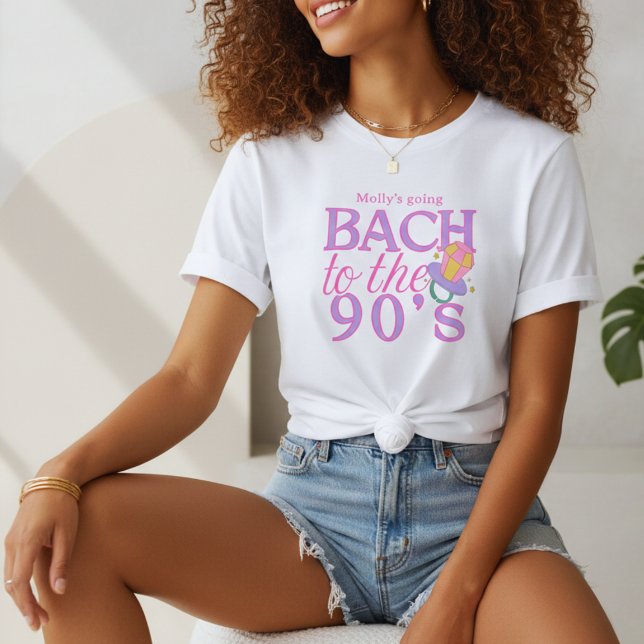 Bach zu den 90er Jahren - Retro-Junggeselinnen-Abs T-Shirt (90s Retro Bachelorette T-Shirt
)