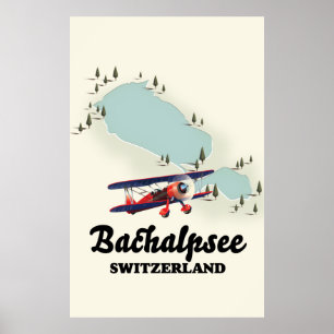 Bachalpsee Schweiz Karte Poster