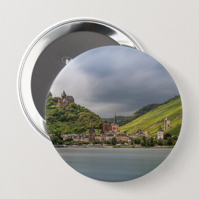 Bacharach am Rhein - Deutschland Button (Vorne & Hinten)