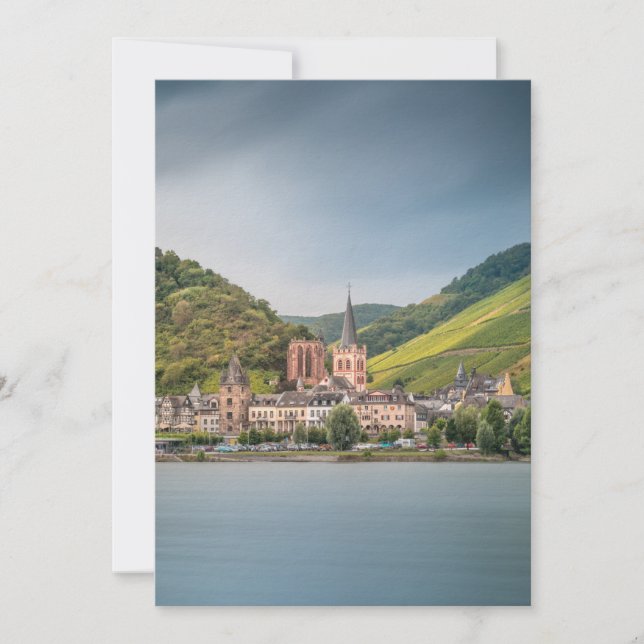 Bacharach am Rhein - Deutschland-Karte Save The Date (Vorderseite)