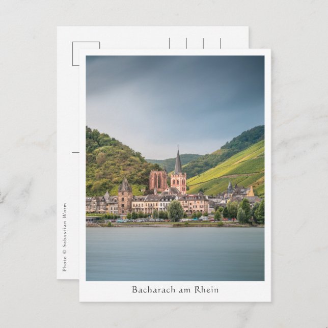Bacharach am Rhein - Deutschland Postkarte (Vorne/Hinten)
